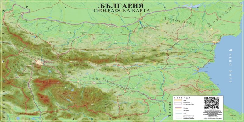Географска карта на България v.2